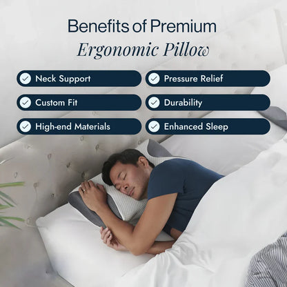 Smooth Relief™ PREMIUM ERGONOMIC PILLOW